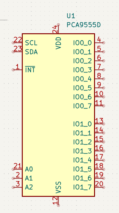 I2C GPIO expander